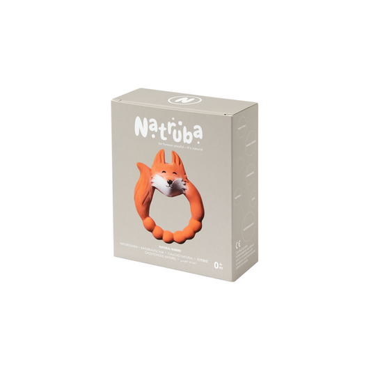 Natruba - Teether Fox - Orange - Laadlee