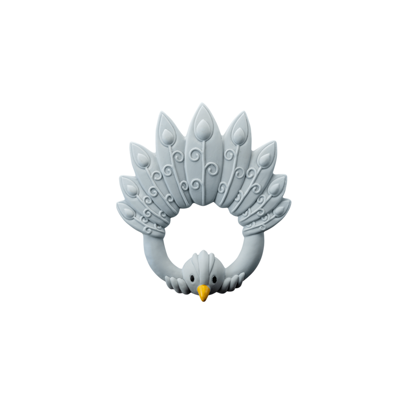 Natruba - Teether Peacock - Light Blue - Laadlee