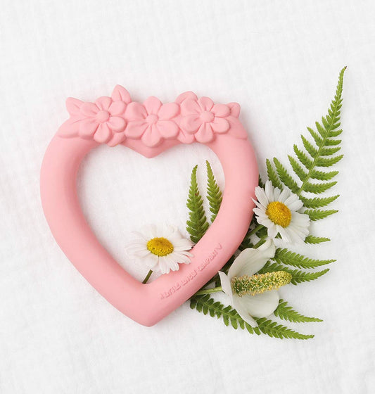 A Little Lovely Company Teething Ring - Sweet Heart - Laadlee