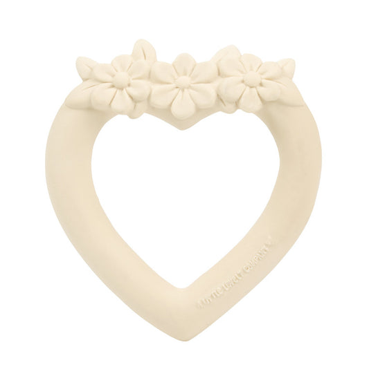 A Little Lovely Company Teething Ring - Sweet Heart Cream - Laadlee