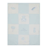 Little IA Organic Cotton Teddy Patchwork Blanket - Laadlee
