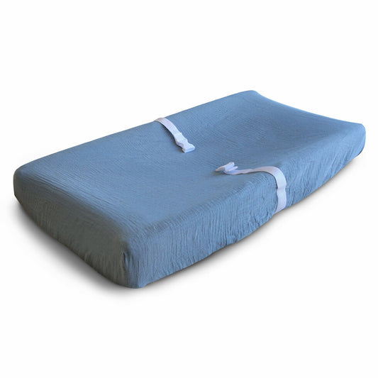 Mushie Changing Pad Cover Tradewinds - Laadlee