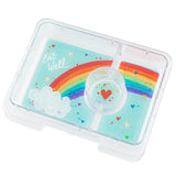Yumbox 3 Compartment Rainbow Lunch Box - Tropical Aqua - Laadlee