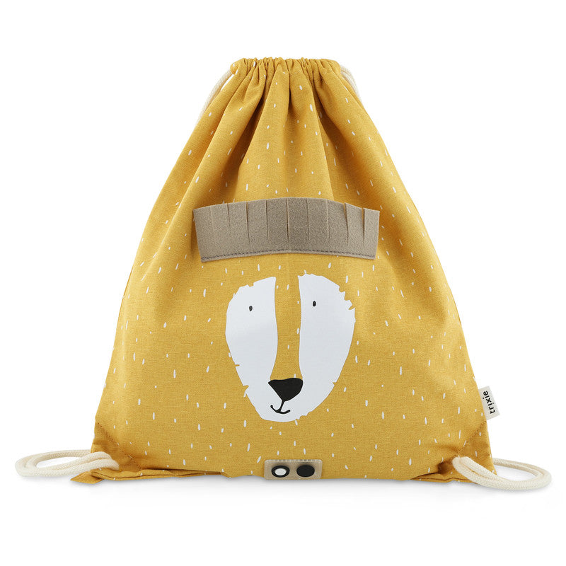 Trixie Drawstring Bag - Mr. Lion - Laadlee