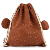 Trixie Drawstring Bag - Mr. Monkey - Laadlee
