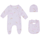 Little IA Unicorn Printed 3-Piece Matching Set - Laadlee
