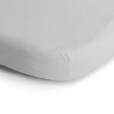 Mushie Crib Sheet Medium White - Laadlee