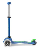 Mini Micro Deluxe Scooter with LED Wheels - Crystal Blue - Laadlee