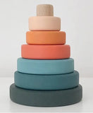 SABO Concept - Wooden Toy Ring Stacker Mini - Tropics - Laadlee