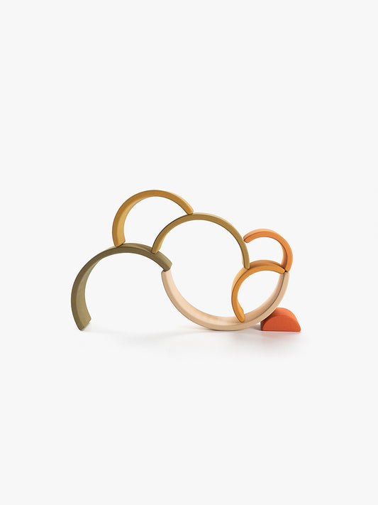 SABO Concept - Wooden Rainbow Toy Mini - Flower Meadow - Laadlee
