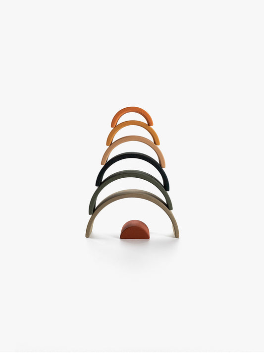 SABO Concept - Wooden Rainbow Toy Mini - Jungle - Laadlee