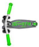 Micro Maxi Deluxe Pro Scooter - Grey and Green - Laadlee