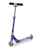 Micro Sprite Scooter with LED Wheels - Stripe Blue - Laadlee