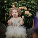 Mushie Pacifier Clips Eva Mauve - Laadlee