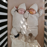 Mushie Crib Sheet Small Blush - Laadlee