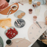 Mushie Dinner Plate Square Sage - Laadlee