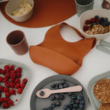 Mushie Silicone Bib Clay - Laadlee