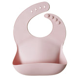 Mushie Silicone Bib Blush - Laadlee