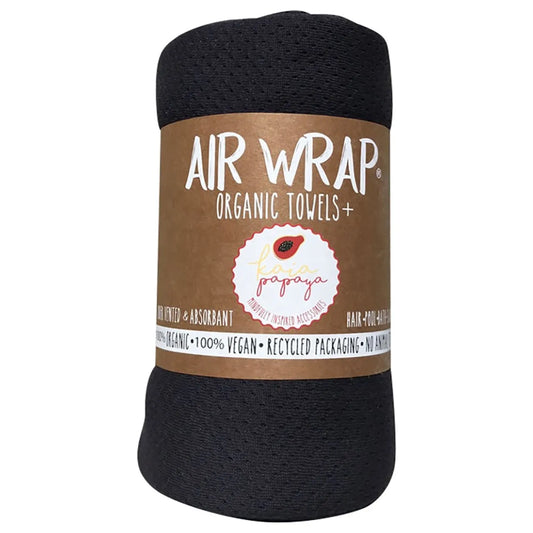 Woombie Air-Wrap Organic Blankets - Single Black - Laadlee