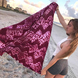 Woombie Air-Wrap Organic Blankets - Single Red / White Tie Dye - Laadlee