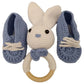 Pikkaboo HeavenlyHugs Mr. Rabbit Handmade Crochet Teether and Booties - Laadlee