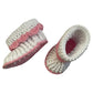 Pikkaboo HeavenlyHugs Handmade Crochet Booties - Pink & White - Laadlee