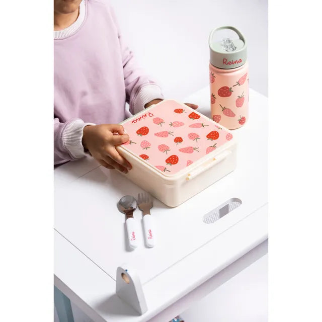 Little IA Strawberry Thermal Jar Lunchbox - Laadlee