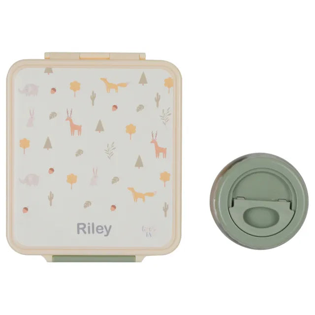 Little IA Woodland Thermal Jar Lunchbox - Laadlee
