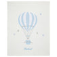 Little IA Blue Hot Air Balloon Knit Blanket - Laadlee