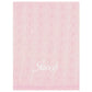 Little IA Pink Cable Knit Baby Blanket - Laadlee
