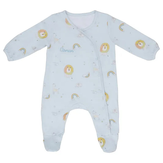 Little IA Lion Printed Baby Sleepsuit - Laadlee