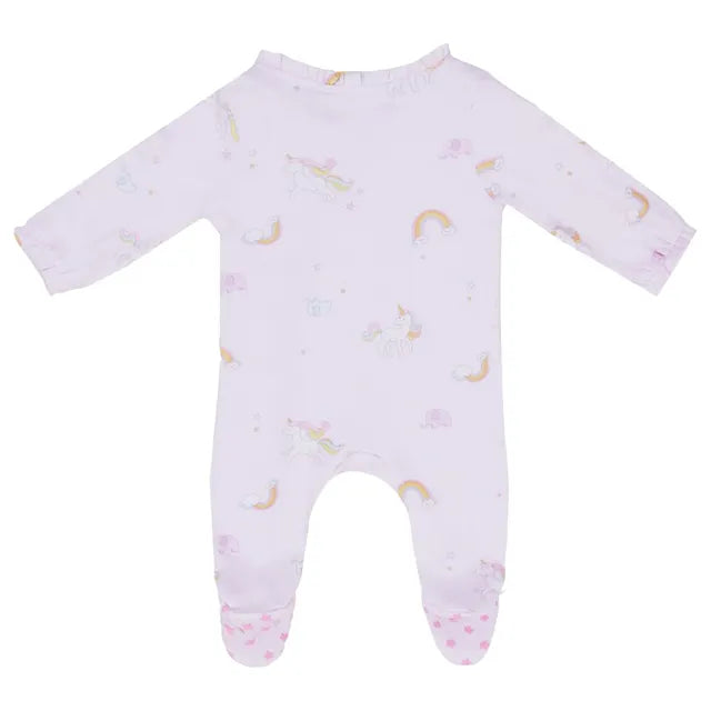 Little IA Unicorn Ruffled Sleepsuit - Laadlee