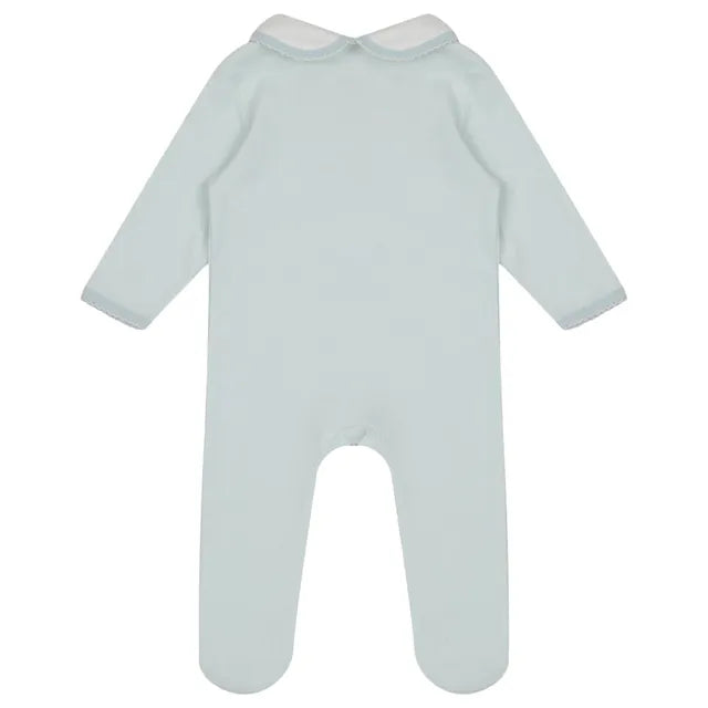 Little IA Organic Cotton Teddy Smart-Zip Sleepsuit - Laadlee