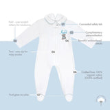Little IA Teddy Bear Clever Zip Boy Sleepsuit - Laadlee
