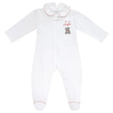 Little IA Teddy Bear Clever Zip Girl Sleepsuit - Laadlee