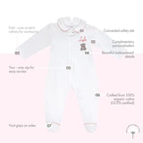 Little IA Teddy Bear Clever Zip Girl Sleepsuit - Laadlee