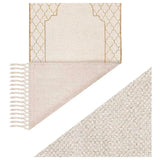 Khamsa Comfort Muslim Prayer Mat - Adult Size - Asmar Tan - Laadlee