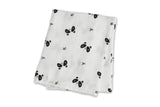 Lulujo Bamboo Swaddle - Panda - Laadlee