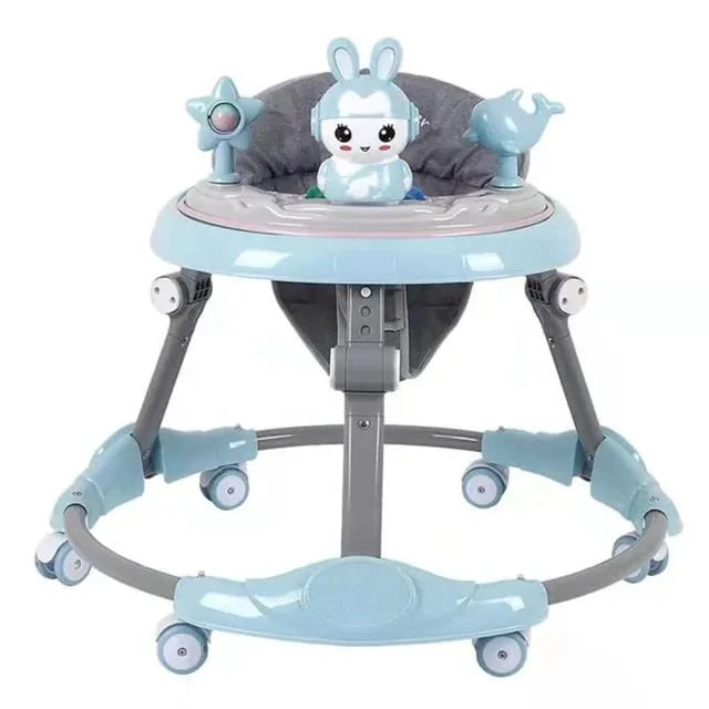 Pikkaboo RforRabbit Roll & Learn Baby Walker - Blue - Laadlee