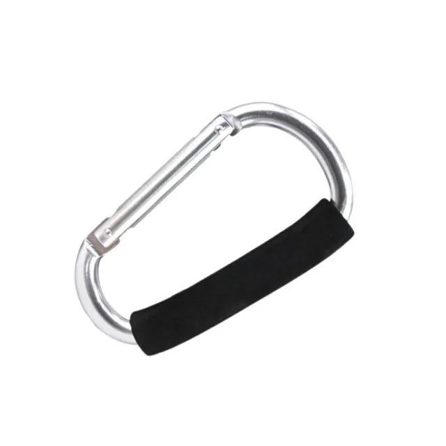 Pikkaboo Universal Non-Slip Metal Stroller Hook - Silver - Laadlee