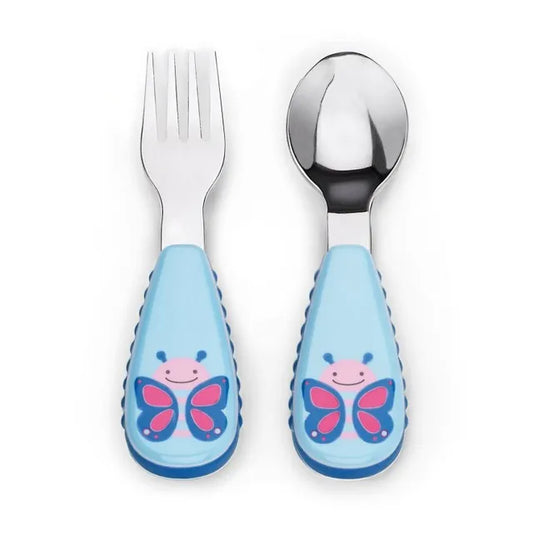 Skip Hop Zootensils Fork & Spoon - Butterfly - Laadlee