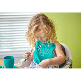 Marcus & Marcus - Wide Coverage Silicone Baby Bib - Ollie - Laadlee