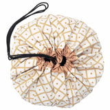 Play & Go Playmat & Storage Bag - Geo Mustard - Laadlee