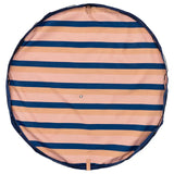 Play & Go Playmat & Storage Bag - Outdoor Stripes Mokka - Laadlee