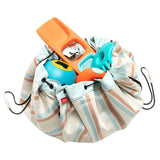 Play & Go Playmat & Storage Bag - Outdoor Stripes - Laadlee