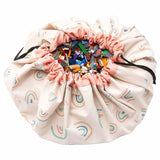 Play & Go Playmat & Storage Bag - Rainbows - Laadlee