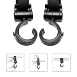 Pikkaboo - 2pcs Multi Purpose 360 Swivel Hooks - Black - Laadlee