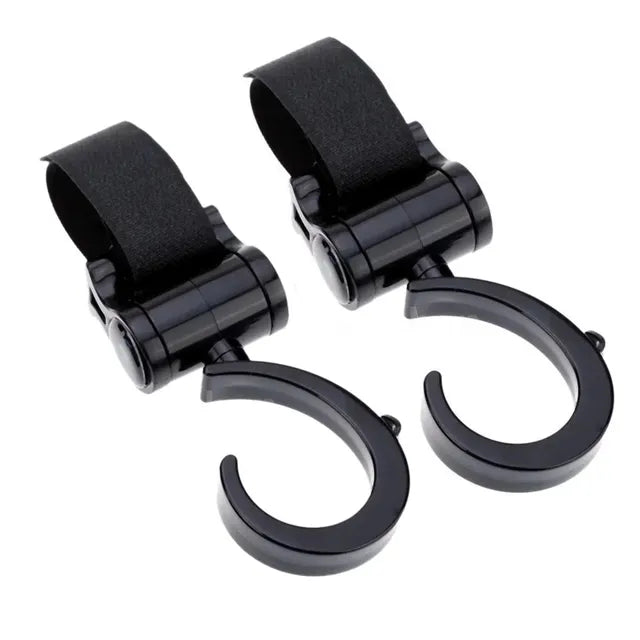 Pikkaboo - 2pcs Multi Purpose 360 Swivel Hooks - Black - Laadlee