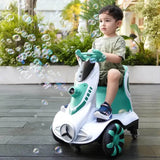 Pikkaboo Toddler Four-wheel Light & Bubbles Electric Scooter -Green - Laadlee