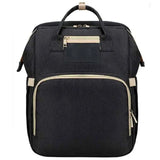 Pikkaboo 4in1 Diaper Bag with Changing Station/Crib-Black - Laadlee